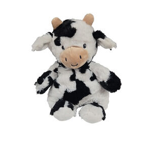Carters 2024 Black and White Cow Plush Stuffed Farm Animal Soft Lovey 10 Inch